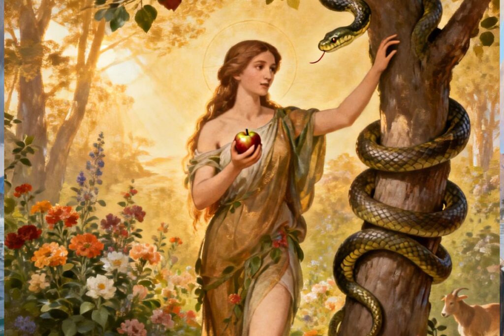 Eva Primeira Mulher, Queda do Homem, Jardim do Éden