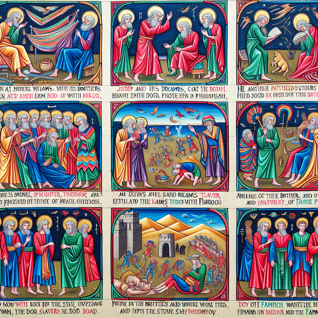 Illustration of Gênesis 37 ao 50: a trajetória de José e seus irmãos