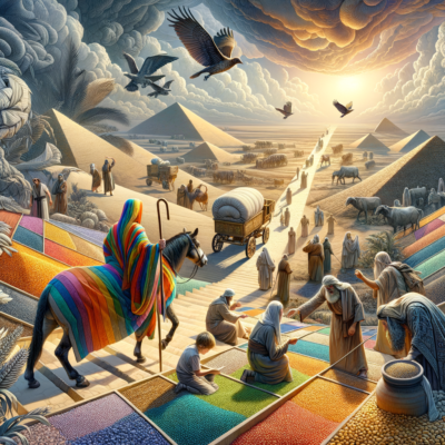 Illustration of Gênesis 37 ao 50: a trajetória de José e seus irmãos