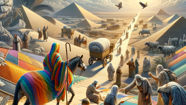 Illustration of Gênesis 37 ao 50: a trajetória de José e seus irmãos