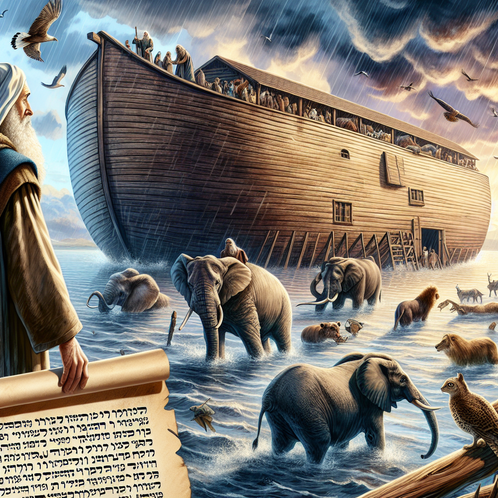 Illustration of Gênesis 6 a 9: Arca de Noé e o Dilúvio Explicados