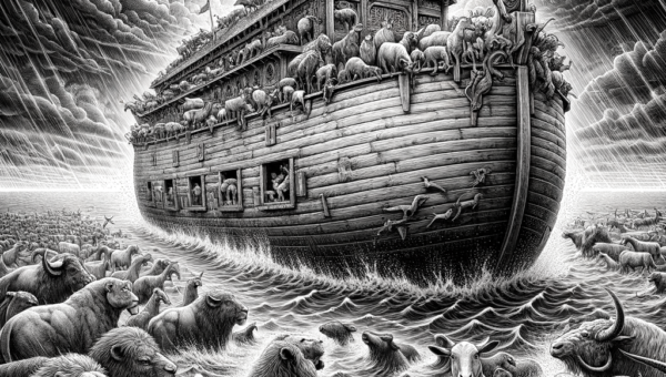 Illustration of Gênesis 6 a 9: Arca de Noé e o Dilúvio Explicados