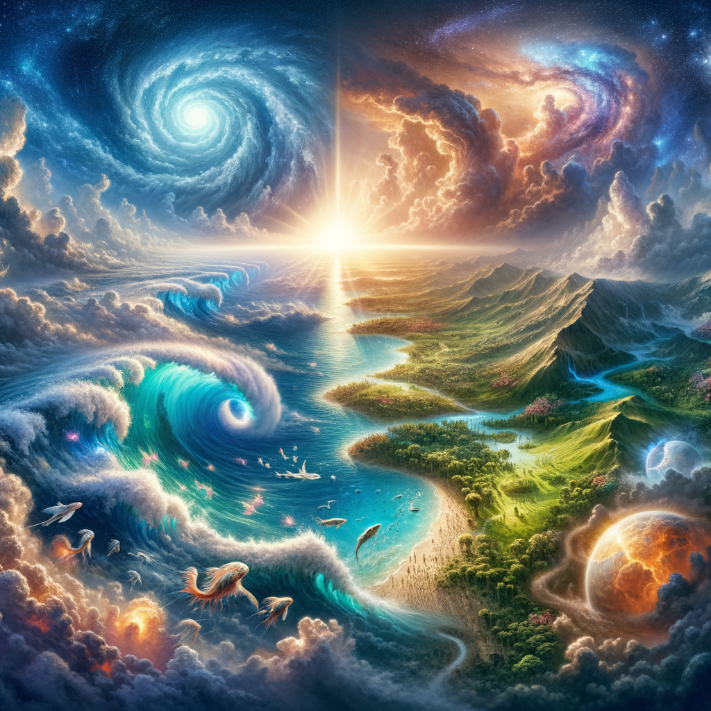 Illustration of Gênesis explicado: a criação do mundo segundo a Bíblia