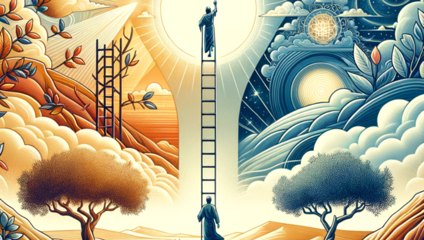 Illustration of História de Jacó em Gênesis: luta com Deus e transformação